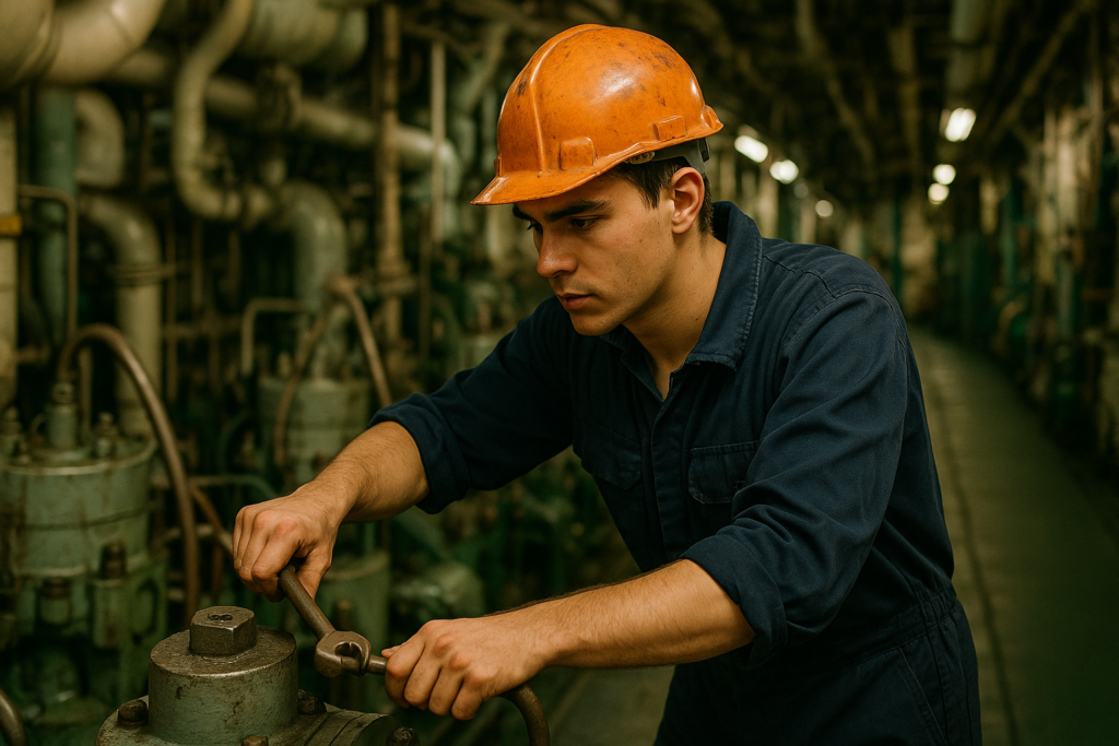Engine Cadet in Merchant Navy