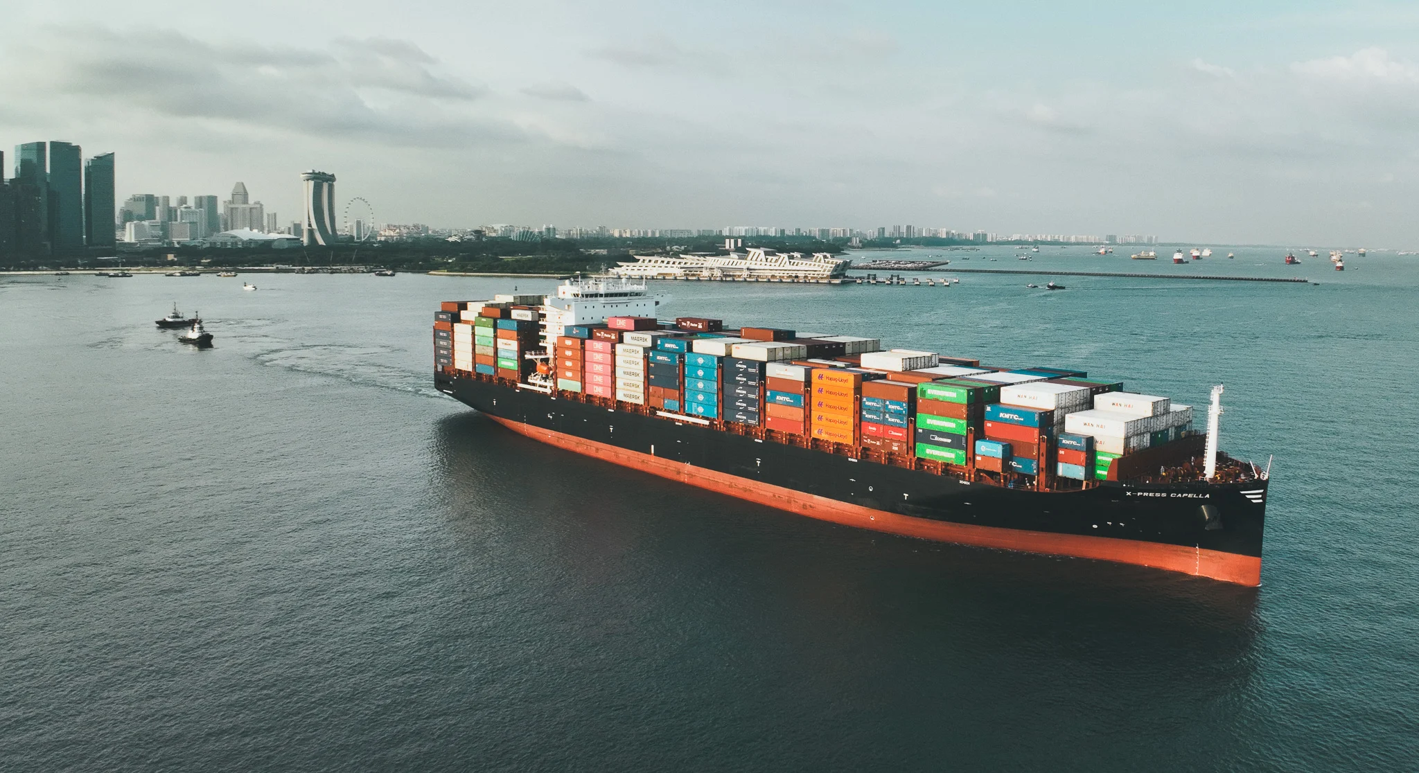Container ship of X Press Feeders